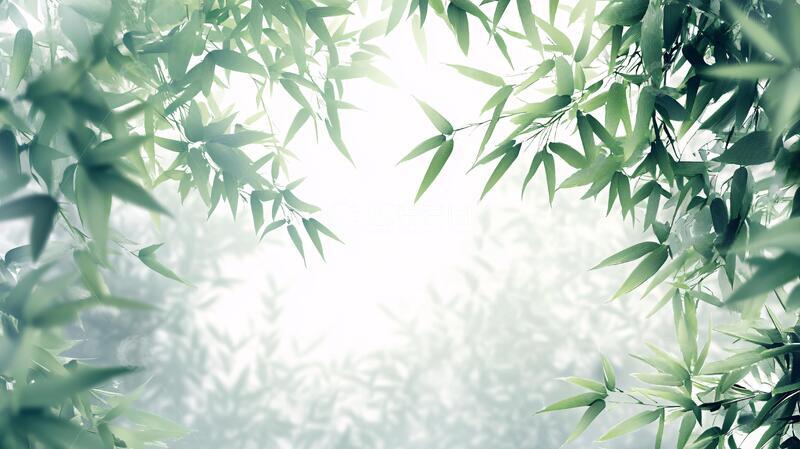 高清大图下载【趣麦麦图】唯美竹叶背景99