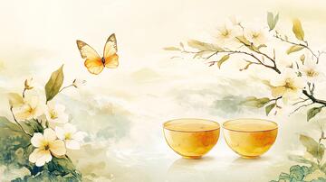 迎春茶话会背景2