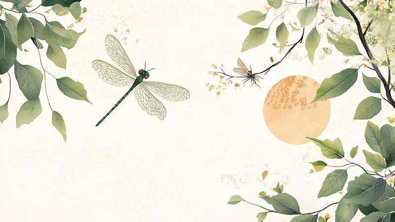 高清大图下载【趣麦麦图】桂花插画设计