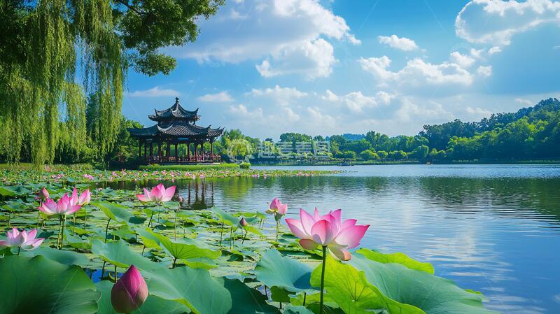 高清大图下载【趣麦麦图】曲院风荷风光1