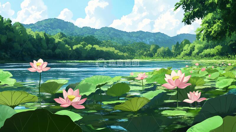 高清大图下载【趣麦麦图】唯美荷花夏日荷塘