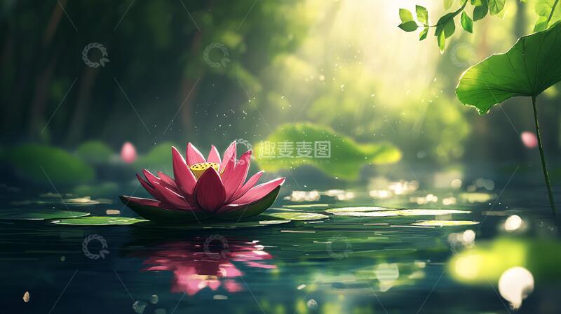 高清大图下载【趣麦麦图】唯美意境睡莲12