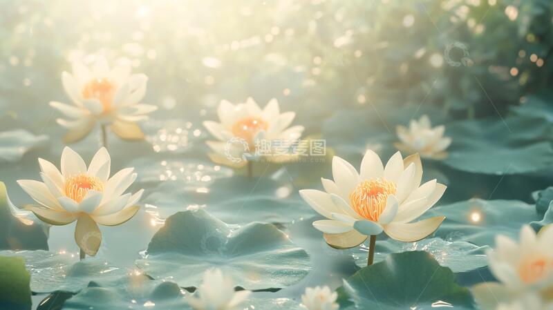 高清大图下载【趣麦麦图】唯美意境睡莲10