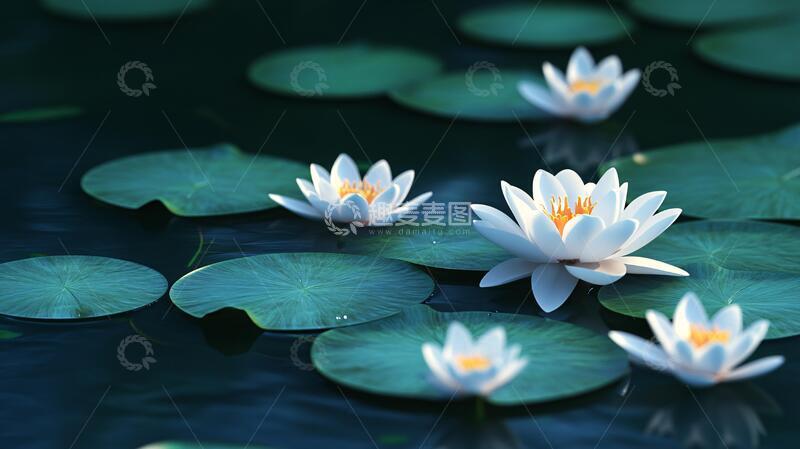 高清大图下载【趣麦麦图】唯美意境睡莲5