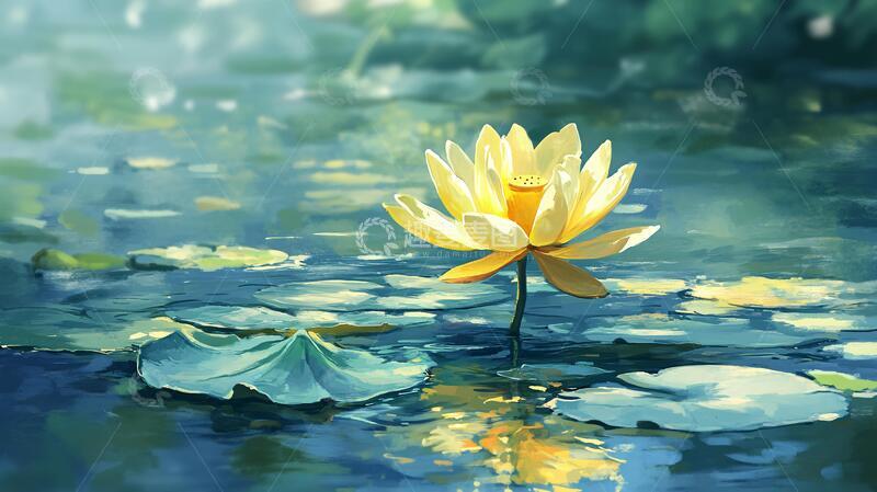 高清大图下载【趣麦麦图】唯美意境睡莲28