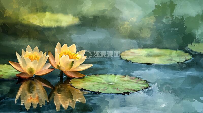 高清大图下载【趣麦麦图】唯美意境睡莲27