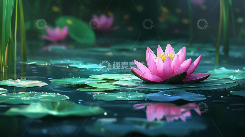 高清大图下载【趣麦麦图】唯美意境睡莲31