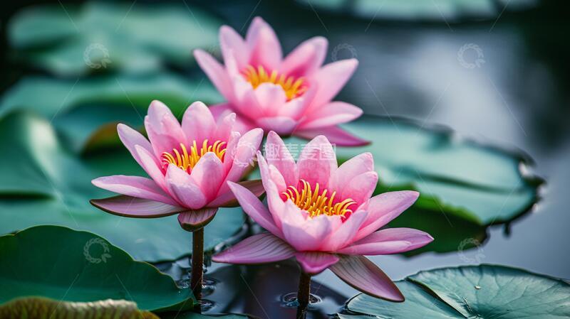 高清大图下载【趣麦麦图】唯美意境睡莲25