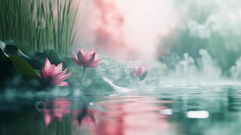 高清大图下载【趣麦麦图】唯美意境睡莲19