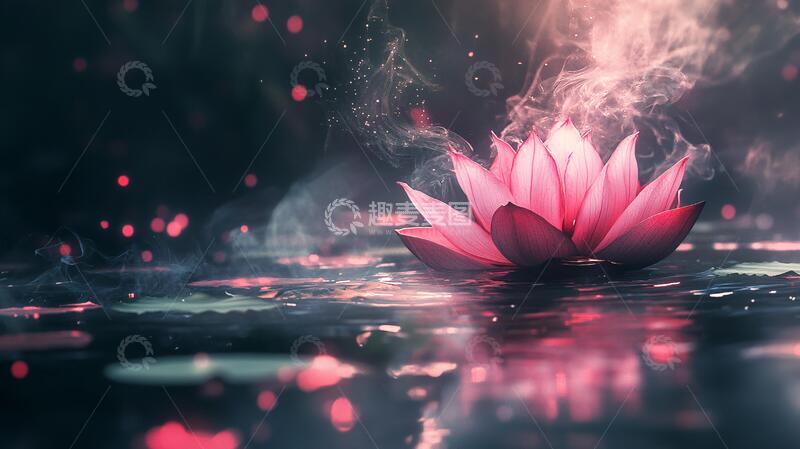 高清大图下载【趣麦麦图】梦幻荷花意境荷花1