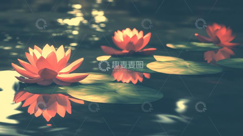 高清大图下载【趣麦麦图】唯美意境睡莲20