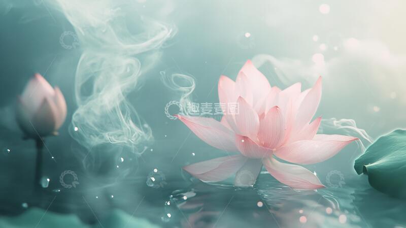 高清大图下载【趣麦麦图】梦幻荷花意境荷花