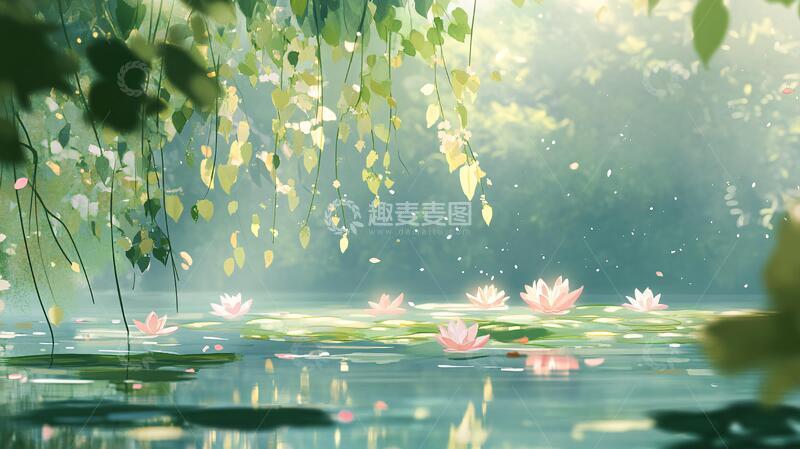 高清大图下载【趣麦麦图】唯美意境荷塘6