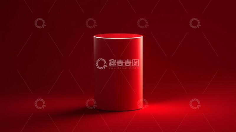 高清大图下载【趣麦麦图】深红色底座底座立体粉色