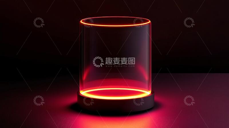 高清大图下载【趣麦麦图】粉色圆柱体展示台51