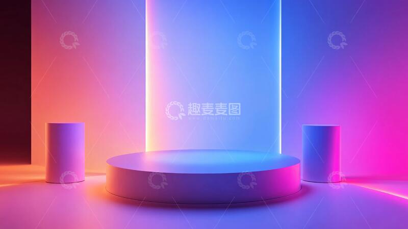 高清大图下载【趣麦麦图】简约秀场平台讲台舞台