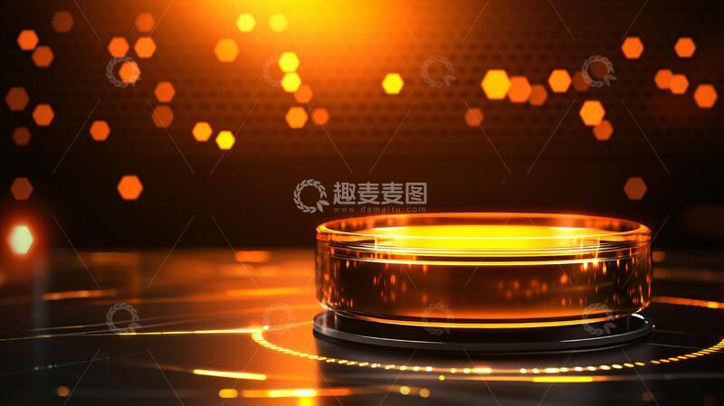 高清大图下载【趣麦麦图】黑金舞台企业背景