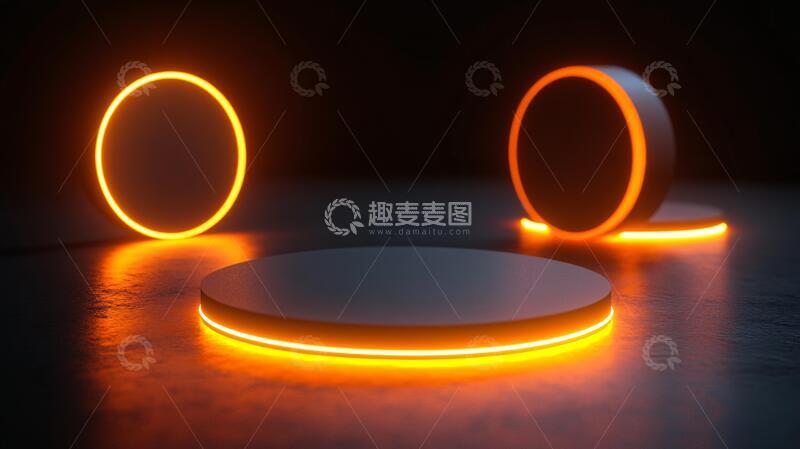 高清大图下载【趣麦麦图】圆形灯带设计