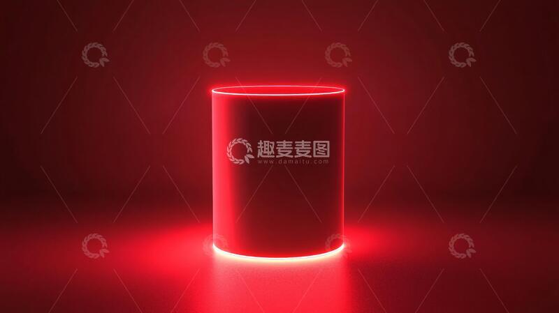 高清大图下载【趣麦麦图】深红色底座场景底座立体