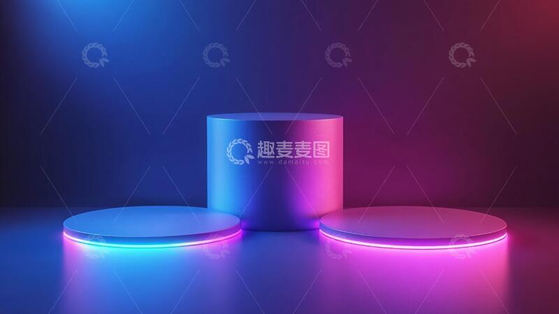 高清大图下载【趣麦麦图】多彩讲台讲台平台模型