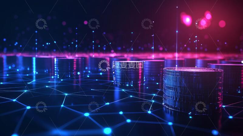 高清大图下载【趣麦麦图】金融科技背景