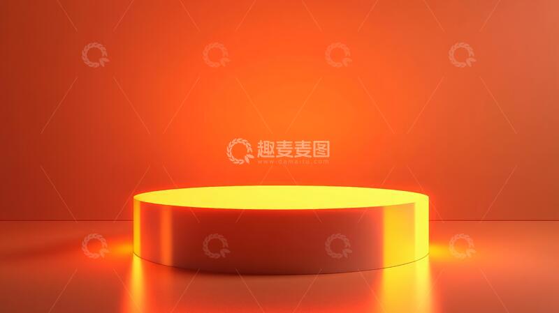 高清大图下载【趣麦麦图】橙色产品展示2