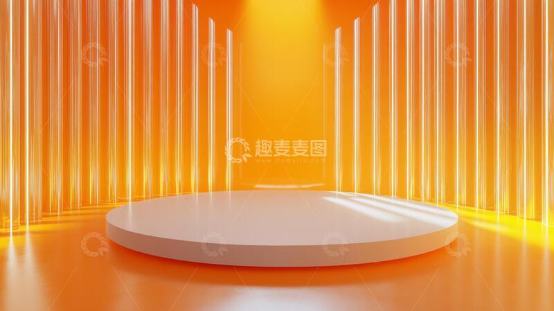 高清大图下载【趣麦麦图】橙色舞台舞台橙色产品