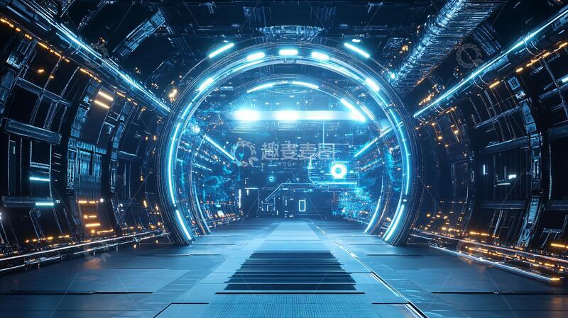 高清大图下载【趣麦麦图】科技背景科技论坛1