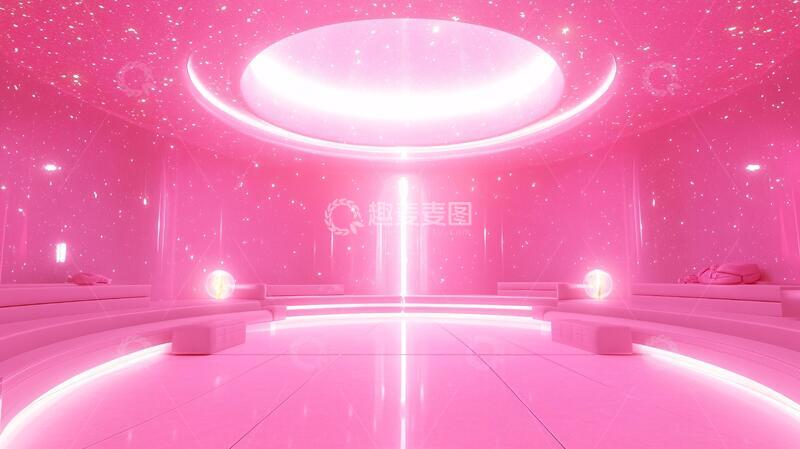 高清大图下载【趣麦麦图】粉色少女心梦幻舞台