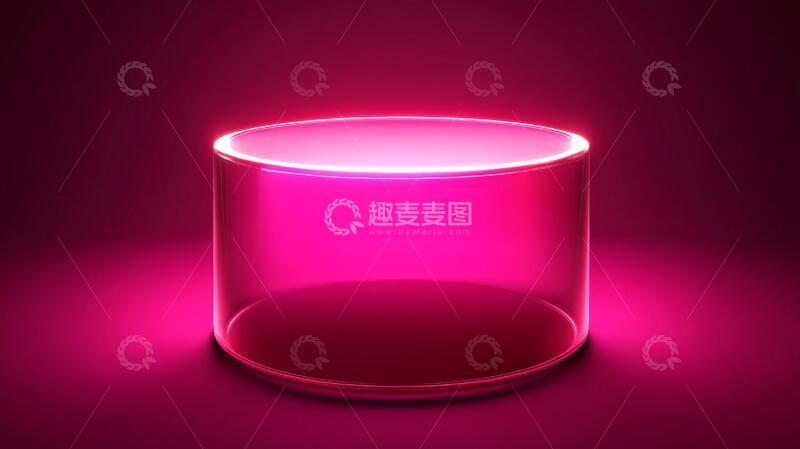 高清大图下载【趣麦麦图】粉色圆柱体展示台45