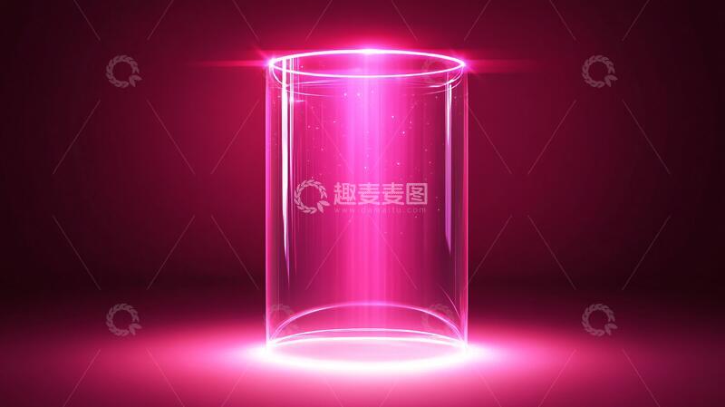 高清大图下载【趣麦麦图】粉红色圆柱体5