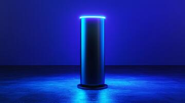 霓虹灯展台光柱地面舞台