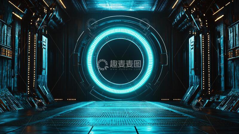 高清大图下载【趣麦麦图】科技展科幻背景