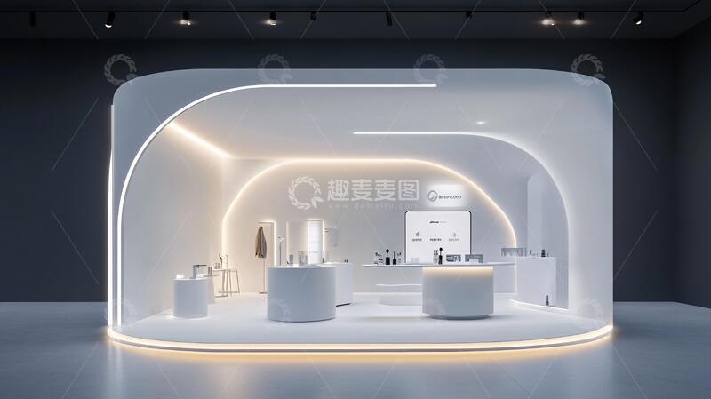 高清大图下载【趣麦麦图】创意展会体验前台科技