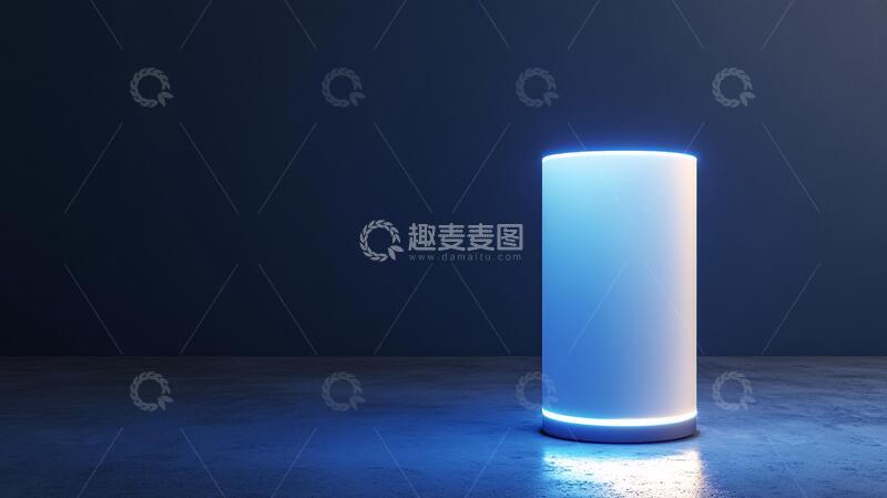 高清大图下载【趣麦麦图】蓝色发光柱产品蓝色光柱