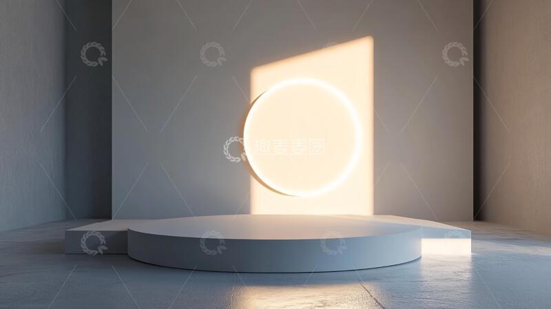 高清大图下载【趣麦麦图】简约秀场平台圆形场景