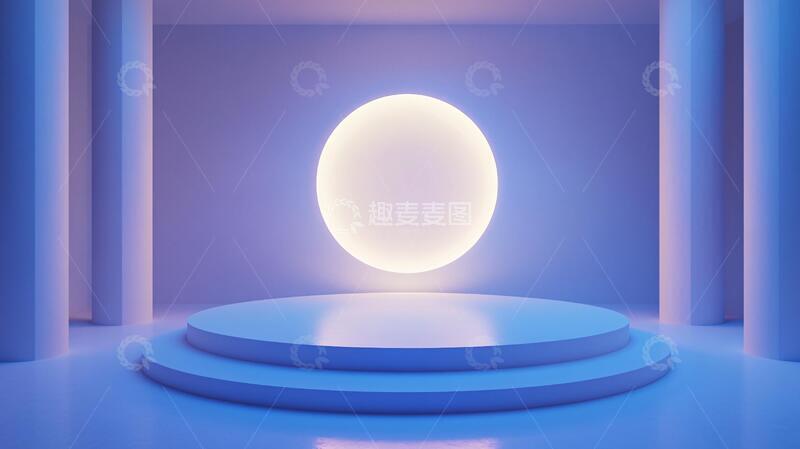 高清大图下载【趣麦麦图】简约秀场舞台场景背景