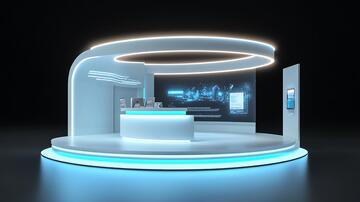 科技感前台前台体验朋克