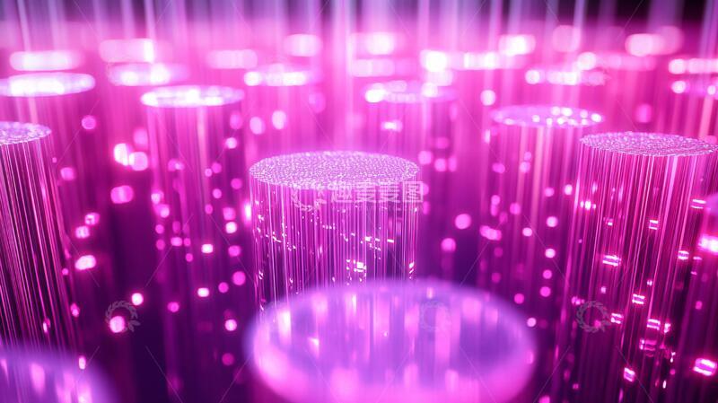 高清大图下载【趣麦麦图】-光导纤维光纤背景紫色