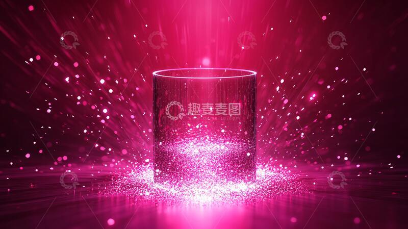 高清大图下载【趣麦麦图】粉色讲台讲台粉色舞台