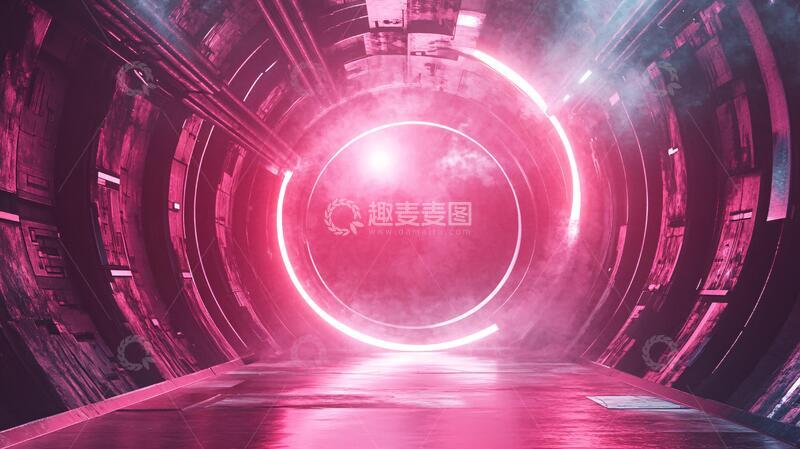 高清大图下载【趣麦麦图】科幻门头科幻隧道科技