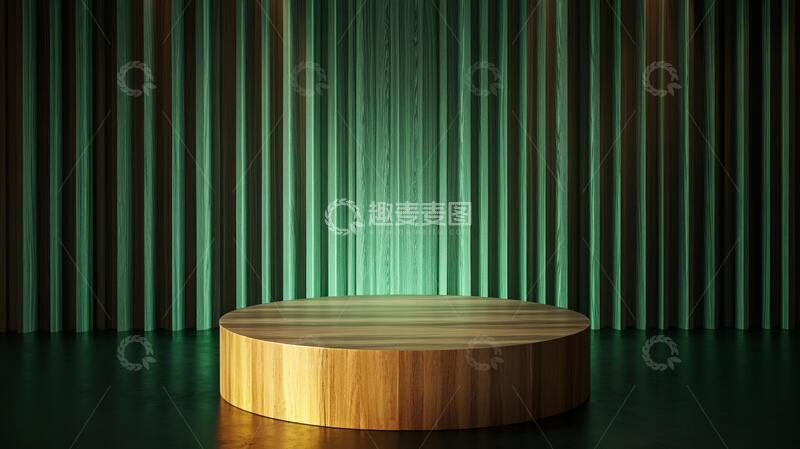 高清大图下载【趣麦麦图】圆形接待台圆形背景讲台