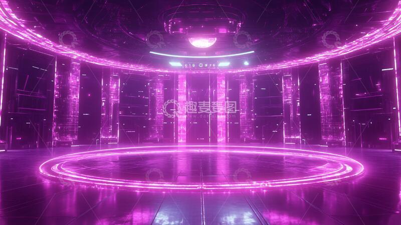 高清大图下载【趣麦麦图】科幻装修舞台科技梦幻