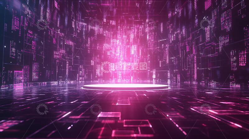 高清大图下载【趣麦麦图】平台科技背景