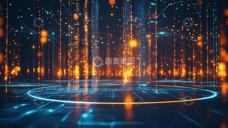 高清大图下载【趣麦麦图】科技背景背景数据舞台