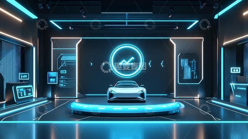 赛博朋克风格迎宾区6