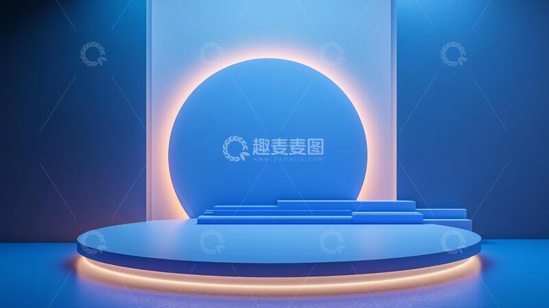 高清大图下载【趣麦麦图】简约秀场舞台场景造型