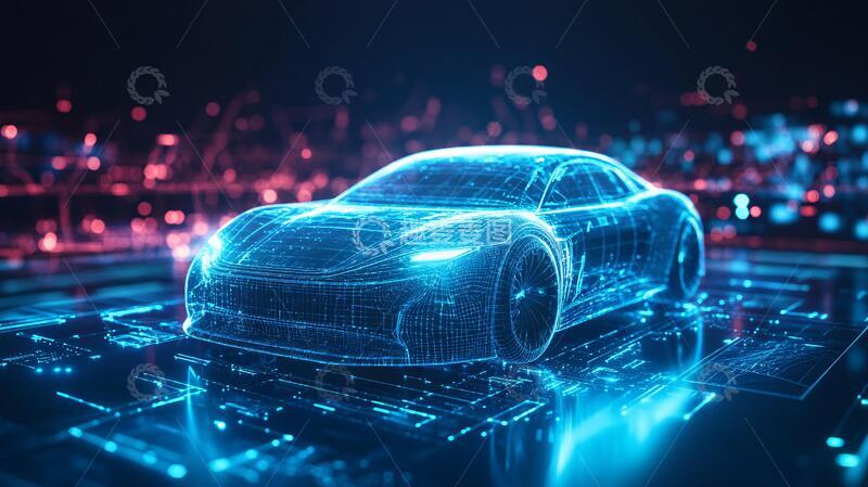 高清大图下载【趣麦麦图】汽车科技背景11