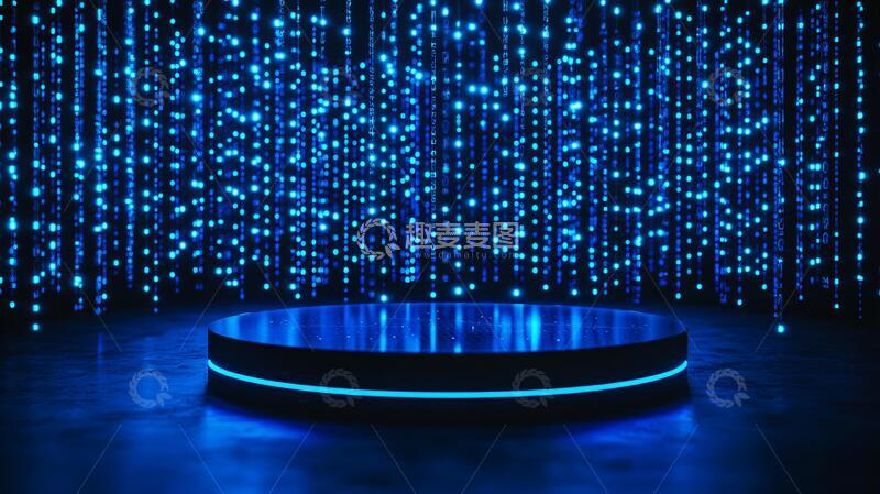 高清大图下载【趣麦麦图】圆形科技舞台3