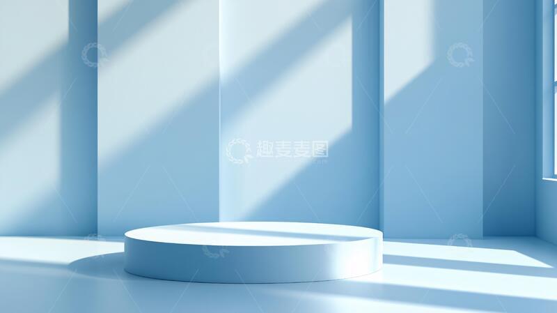 高清大图下载【趣麦麦图】简约秀场讲台圆形产品